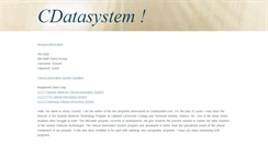 Desktop Screenshot of cdatasystem.com